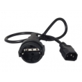 Cable Alimentacion APC C14 M / Schuko H 0.6M