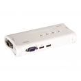 Conmutador KVM Trendnet 4X1 MON, TEC, RA USB