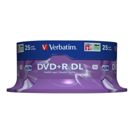 DVD+R Verbatim 8.5GB 16X Lata 25U