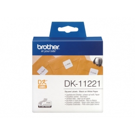 Etiquetas Brother White QL-500 23X23MM 1000 Etiquetas