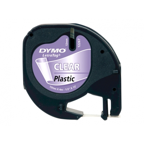 Rollo Dymo Letratag 12Mmx4m Transparente/Black