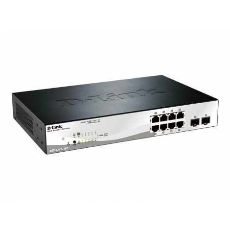 Switch D-LINK DGS-1210-10P 10/100/1000 8 Puertos POE + 2 SFP