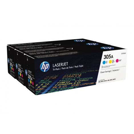 Toner HP 305A Multipack 300 M351 M375 400 M451 M475 3X 2600 PAG