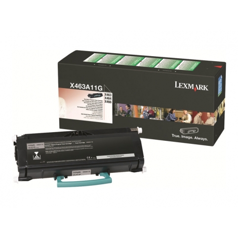 Toner Lexmark X463A11G Black X463 X464 X466 3500 PAG Retornable