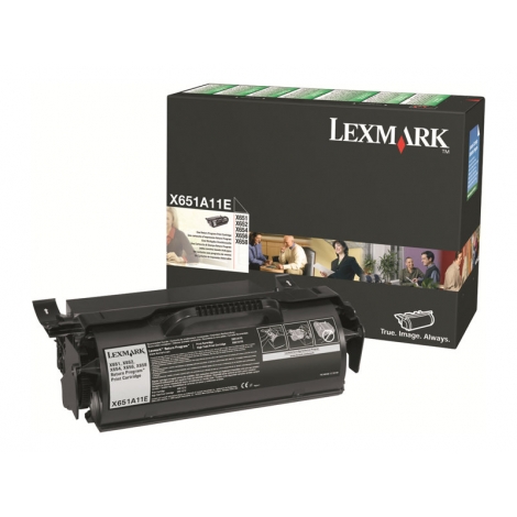 Toner Lexmark X651A11E Black X651 X652 X654 X656 X658 7000 PAG