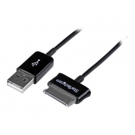 Cable Datos Startech USB 2M Black para Galaxy TAB