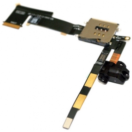 Cable Flex Conector Jack + Lector SIM para iPad 2 WIFI + 3G
