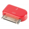 Adaptador Kablex Conector Apple 30 Pines / Micro USB red