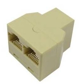 Adaptador Kablex RJ45 Hembra / 2X RJ45 Hembra