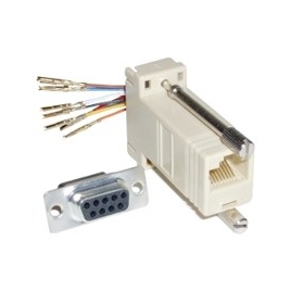 Adaptador Kablex RJ45 Hembra / 9P Hembra Configurable