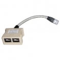 Adaptador Kablex RJ45 Macho / 2X RJ45 Hembra Rdsi