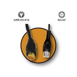 Adaptador Kablex Svhs 4P Macho / RCA Hembra