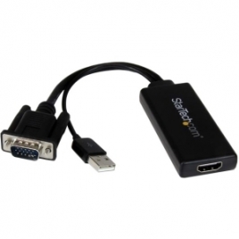Adaptador Startech VGA Macho / HDMI Hembra con Alimentacion USB