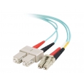 Cable C2G Fibra Optica 2 LC / 2 SC Multimodo 50/125 5M