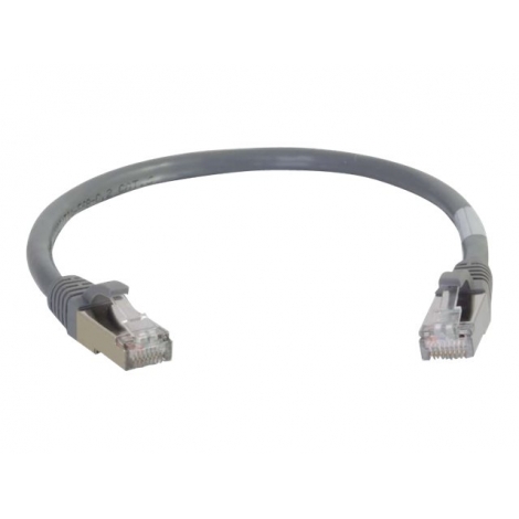 Cable C2G red RJ45 CAT 6A 5M Grey