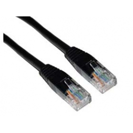 Cable Kablex red RJ45 CAT 5 0.5M Black