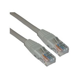Cable Kablex red RJ45 CAT 5 1M Gris Cruzado