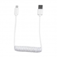 Cable Kablex USB 2.0 a Macho / Apple Lightning Macho 1M Rizado White