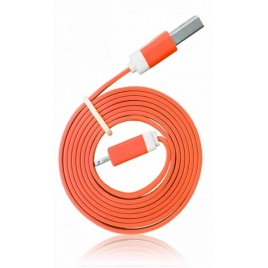 Cable Kablex USB 2.0 a Macho / Apple Lightning Macho IOS 7 1M Orange