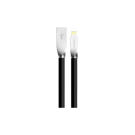 Cable Kablex USB 2.0 a Macho / Apple Lightning Macho IOS 8 1M Black Conectores Metalicos