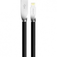 Cable Kablex USB 2.0 a Macho / Apple Lightning Macho IOS 8 1M Black Conectores Metalicos