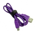 Cable Kablex USB 2.0 a Macho / Mini USB B Macho 0.75M Purple