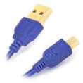 Cable Kablex USB 2.0 a Macho / Mini USB B Macho 1.2M Blue