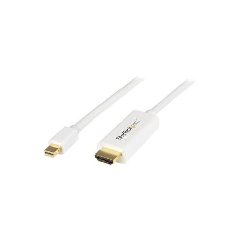 Cable Startech Mini DisplayPort Macho / HDMI Macho 2M Ultra HD 4K White