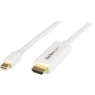 Cable Startech Mini DisplayPort Macho / HDMI Macho 2M Ultra HD 4K White