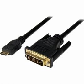 Cable Startech Mini HDMI Macho / DVI 18+1 Macho 3M