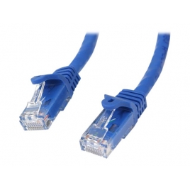 Cable Startech red RJ45 CAT 6 0.5M Blue