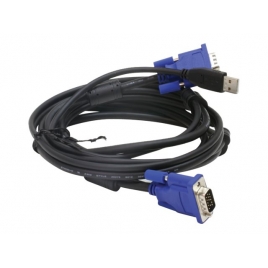 Cable VGA 15 Macho / 15 Macho 1.8M + TEC + RAT USB