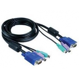 Cable VGA 15 Macho / 15 Macho 1.8M + TEC PS2 + RAT PS2