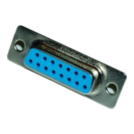 Conector Kablex DB15 Hembra + Carcasa Plastico