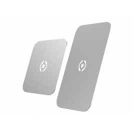 Placa Metalica Universal Celly Silver para Soporte Ghost