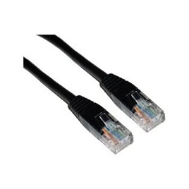 Cable Kablex red RJ45 CAT 5 3M Black
