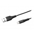 Cable Celly USB 2.0 a Macho / Micro USB B Macho 1M Nylon Black