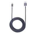 Cable Kablex USB 2.0 a Macho / Micro USB B Macho 2M Metal Grey