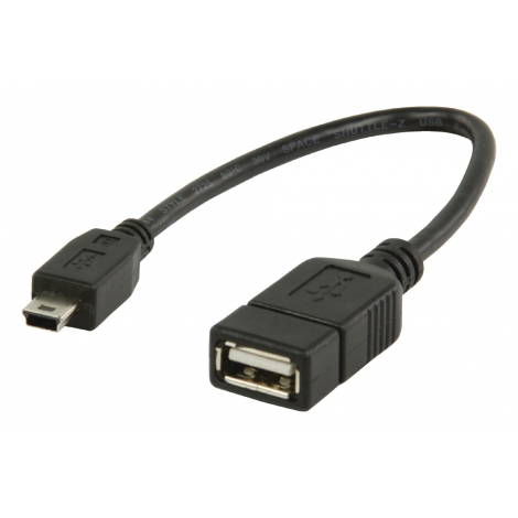 Adaptador Kablex OTG Mini USB Macho / USB Hembra