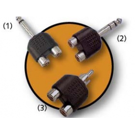 Adaptador Kablex RCA Macho / 2X RCA Hembra