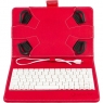 Funda Tablet Silver HT 7" - 8" + Teclado USB red / White
