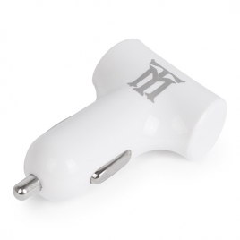 Cargador USB Maillon 2 Puertos 2.4 White para Coche
