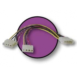 Adaptador Kablex Fuente de Alimentacion 5.25 Macho / 2X 5.25 Hembra