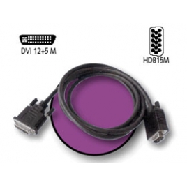 Cable Kablex DVI 12+5 Macho / Svga 15 Macho 2M