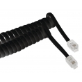 Cable Kablex Telefonico RJ10 5M Espiral Black