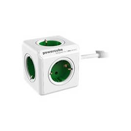 Regleta Powercube Extended 5 Tomas White/Green 1.5M