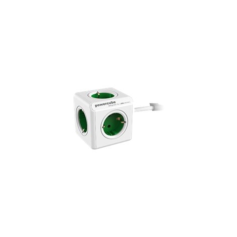 Regleta Powercube Extended 5 Tomas White/Green 1.5M