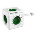Regleta Powercube Extended 5 Tomas White/Green 1.5M