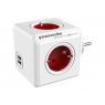 Regleta Powercube Original USB 4 Tomas White/Red