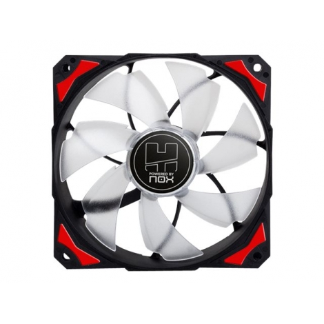 Ventilador 12CM 120X120x25mm NOX H-FAN LED red